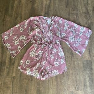 NWOT TOBI Deep V Neck Romper